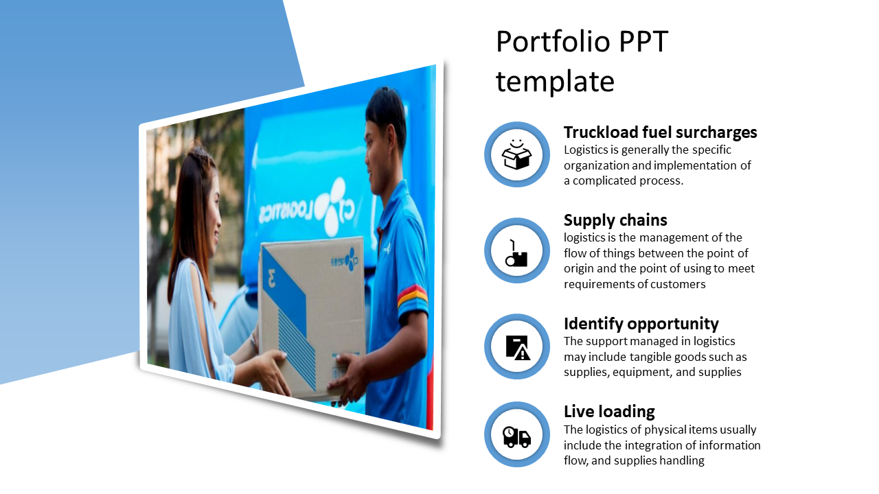 Free - Get our Predesigned Portfolio PPT and Google Slides Template